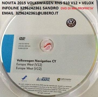 zoom immagine (Volkswagen rns 510 v12 2015 velox aggiornamento navigazione)