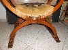 Sedia dantesca savonarola rinascimentale