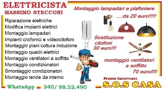 zoom immagine (Montaggio lampadario Statuario Roma 20 euro)
